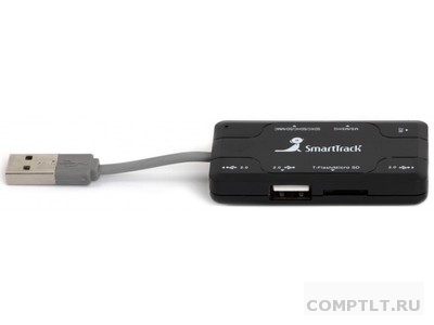 КАРТ-РИДЕР SmartTrack SBRH-750  USB HUB black