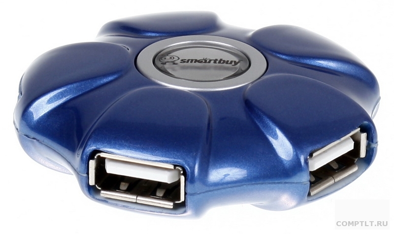 Концентратор USB HUB Smart Buy 143 Blue UFO, 4 порта, USB 2.0