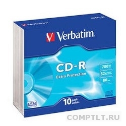 CD-R Verbatim 700Mb Slim case 1шт.