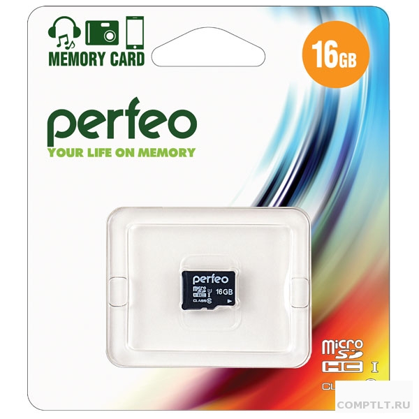 Карта памяти MicroSD 16GB PERFEO class 10