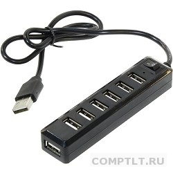 Концентратор USB HUB ORIENT KE-720 7 Ports, c БП