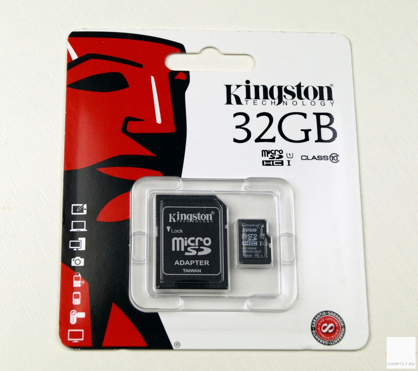 Карта памяти MicroSD 32GB Kingston class 10 UHS-I