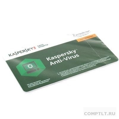 Kaspersky Anti-Virus Russian Edition. 2-Desktop 1 year Renewal Card