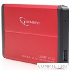 Корпус для жёсткого а 2.5" Gembird EE2-U3S-2 красный, USB 3.0, SATA
