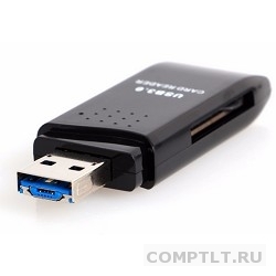 КАРТ РИДЕР Orient CR-018B USB 3.0 DXC/SD3.0/SDHC/microSD/T-Flash, поддержка OTG, microUSB