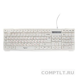 Клавиатура Gembird KB-8352U, USB, белый, доп, клавиша backspace, 105 клавиш