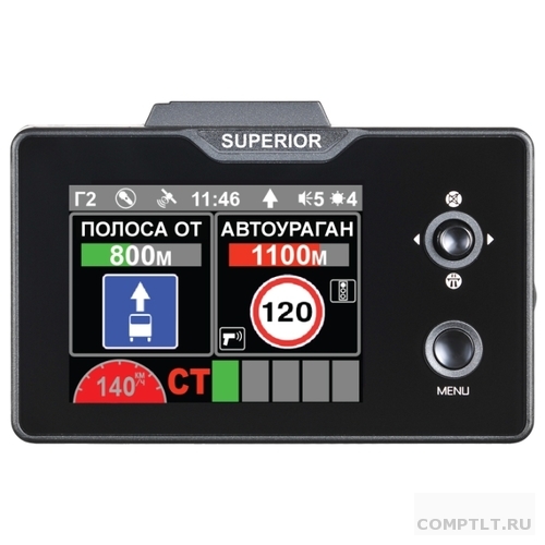 Радар-детектор Intego GP SUPERIOR LCD 2.3", GPS, голос