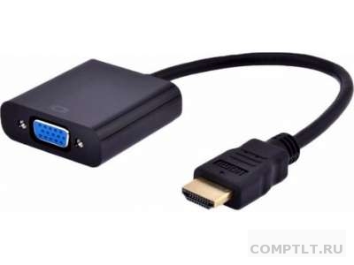 Переходник HDMI-VGA 19M/15F, провод 15см  звук  USB питание