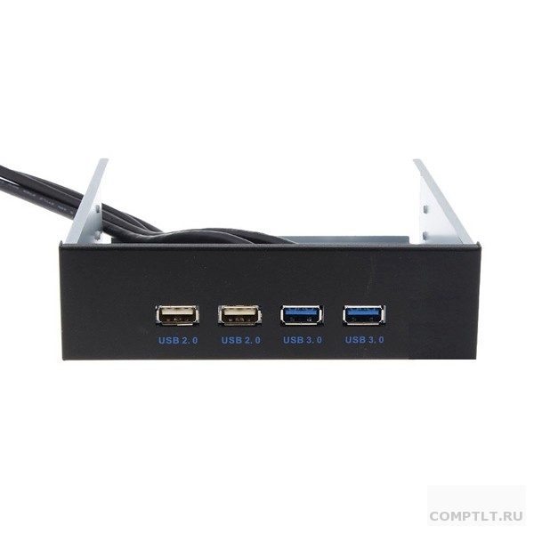 Фронтальная панель EXEGATE U5H-614, 5.25", 2х USB  2х USB 3.0