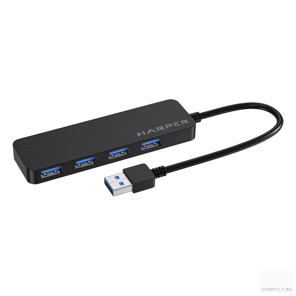 Концентратор USB HUB HARPER HUB-04P Black 4 х USB 3.2