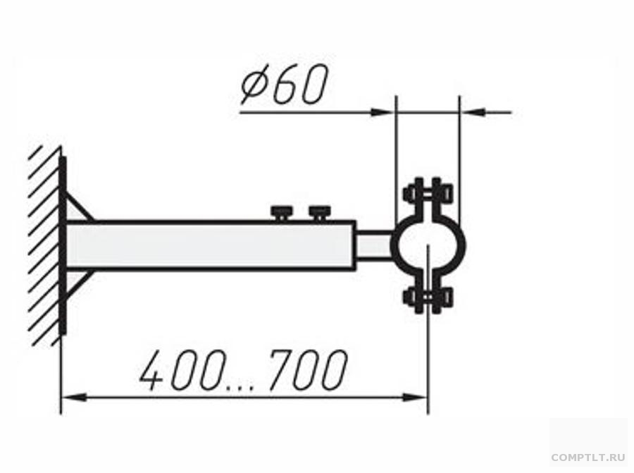 Кронштейн для мачты 400мм-700мм раздвижной