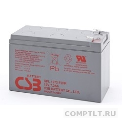 Батарея аккумуляторная 12V 7.2Ah CSB GPL1272 с увеличенным сроком службы