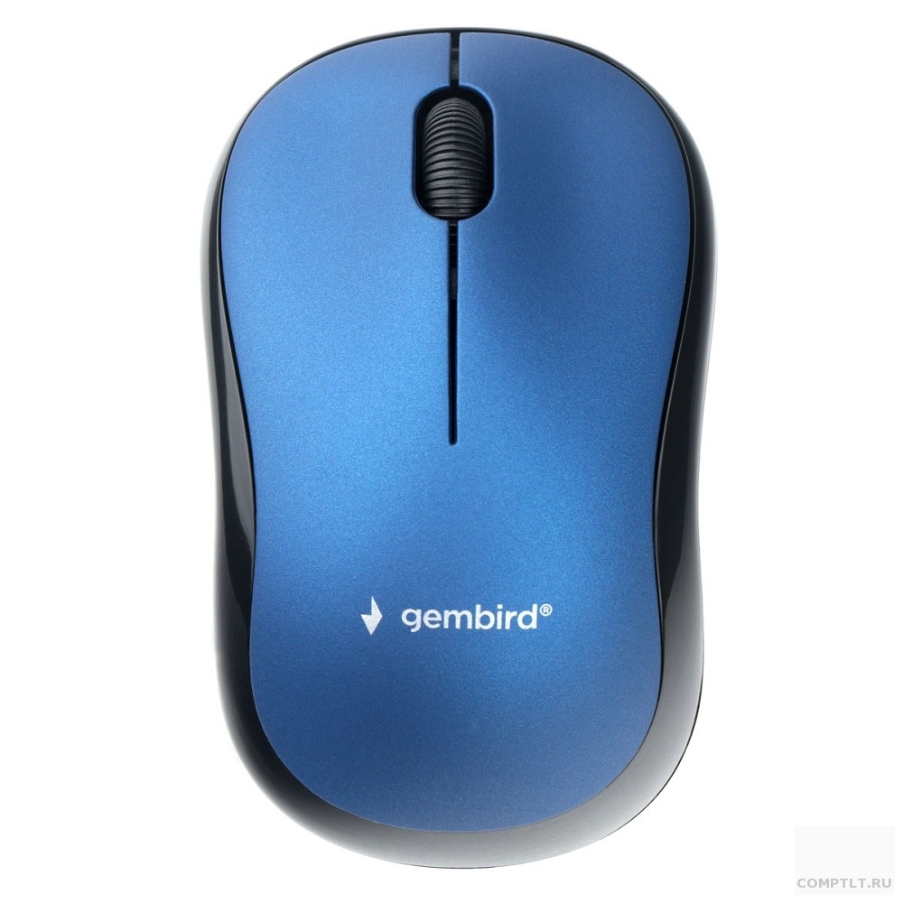 Мышь беспроводная Gembird MUSW-265 синий, 2.4ГГц, 2кнколесо-мышка, 1000 DPI, оптический