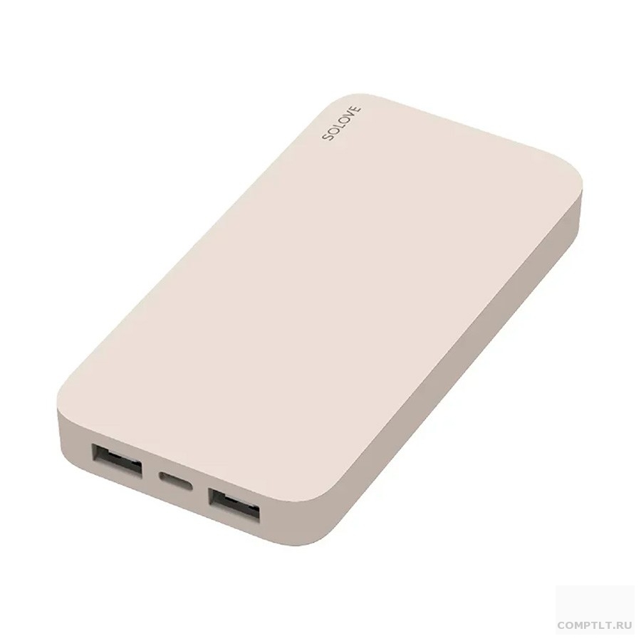 Повербанк 20000mAh Xiaomi Mi SOLOVE 18W Quick Charge 3.0. Dual USB с 2xUSB выходом, кожаный чехол