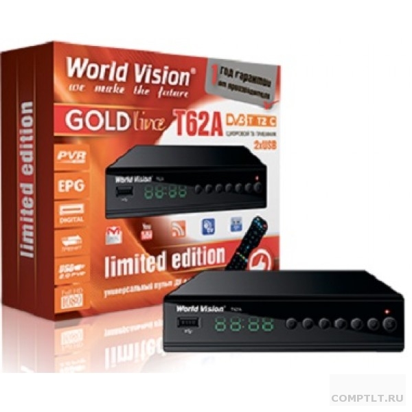 Эфирный ресивер WV T62A DVB-T2, DVB-C
