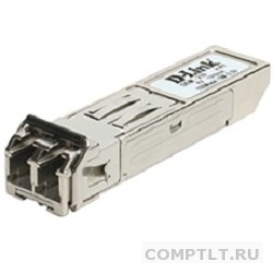 D-Link DEM-210/B1A SFP-трансивер с 1 портом 100Base-LX для одномодового оптического кабеля до 15 км, разъем Duplex LC