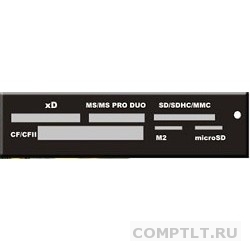 USB 2.0 Card reader SD/SDHC/MMC/MS/microSD/xD/CF, 3.5" черный GR-116B