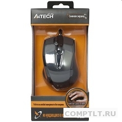 A-4Tech Мышь N-500F V-TRACK серый глянец/черный USB, 31 кл.-кн.,провод.мышь 641866