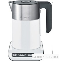 BOSCH TWK8611P Чайник,1.5л, 2400Вт, бело-серебристый