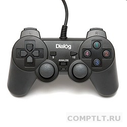 Dialog Action GP-A11, черный Геймпад, вибрация, 12 кнопок, USB