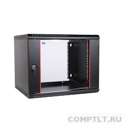 ЦМО Шкаф телекоммуникационный настенный разборный 9U 600х350 дверь стекло,цвет черный ШРН-Э-9.350-9005