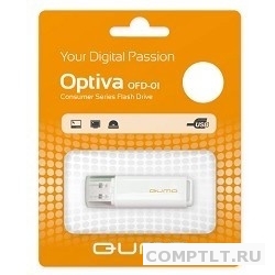 USB 2.0 QUMO 16GB Optiva 01 White QM16GUD-OP1-white