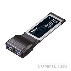 D-Link DUB-1320/A1A 2-портовый USB 3.0 адаптер для шины ExpressCard