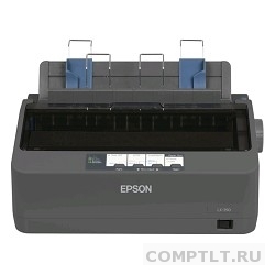 Epson LX-350 C11CC24031/C11CC24032 Формат А4, ширина печати 80 колонок, скорость 357 зн./сек. 12 cpi в режиме HSD, интерфейсы USB, LPT,COM, память 128 Кб