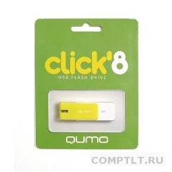 USB 2.0 QUMO 8GB Click QM8GUD-CLK-Lemon