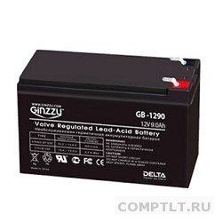 Ginzzu Батарея GB-1290 свинцово-кислотный, необслуживаемый, технология AGM, клемма 5/7мм