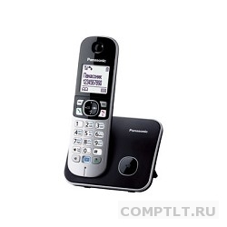 Panasonic KX-TG6811RUB черный Беспроводной DECT,40 мелодий,телефонный справочник 120 зап.