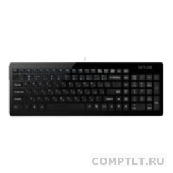 Клавиатура DELUX "ОМ - 01" Slim, USB черная,ММ