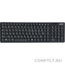 CBR KB 103 Black USB, Клавиатура, перекл. языка 1 кнопкой софт., 12 доп. мультимедия ф-ций