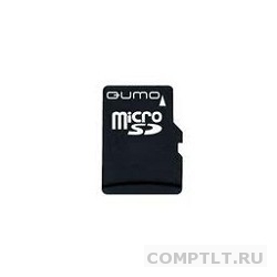 Micro SecureDigital 4Gb QUMO QM4GMICSDHC10 MicroSDHC Class 10, SD adapter