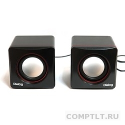 Dialog Colibri AC-04UP BLACK-RED акустические колонки 2.0, 6W RMS, питание от USB