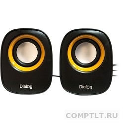 Dialog Colibri AC-06UP BLACK акустические колонки 2.0, 6W RMS, питание от USB