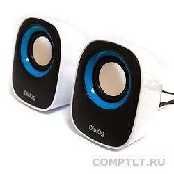 Dialog Colibri AC-06UP BLACK-WHITE акустические колонки 2.0, 6W RMS, питание от USB