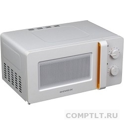 Микроволновая печь Daewoo Electronics KOR-5A67W, 500 Вт, 15 л, белый/ оранжевый