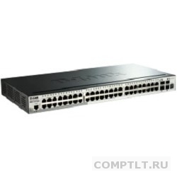 D-Link DGS-1510-52X/A2A PROJ Настраиваемый L2 стекируемый коммутатор с 48 портами 10/100/1000Base-T и 4 портами 10GBase-X SFP