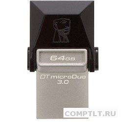 Kingston USB Drive 64Gb DTDUO3/64GB USB3.0, MicroUSB