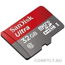 Micro SecureDigital 32Gb SanDisk SDSDQUIN-032G-G4 MicroSDHC Class 10 UHS-I, SD adapter