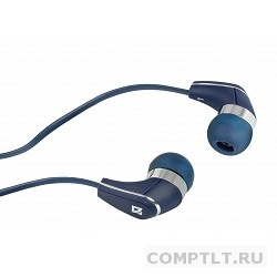 DEFENDER Pulse-302 BLUE 63302 Наушники с микрофоном, 4-пин 3,5 мм jack, кабель-1,2м