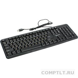 Клавиатура Gembird KB-8320U-RuLat-BL, черный, USB, кнопка переключения RU/LAT,104 клавиши