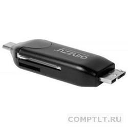 USB 3.0 Card reader OTG microB/microUSB/SD/microSD GR-586UB Black