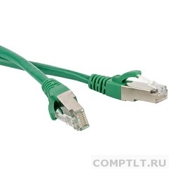 Hyperline PC-LPM-STP-RJ45-RJ45-C5e-2M-LSZH-GN Патч-корд F/­UTP, экранированный, Cat.5e, LSZH, 2 м, зеленый