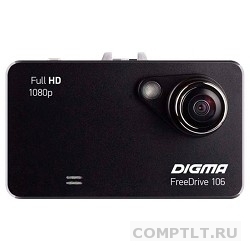 Видеорегистратор Digma FreeDrive 106 черный 1.3Mpix 1080x1920 1080p 120гр. GP1248 358710