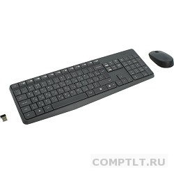 920-007948 Logitech Клавиатура  мышь MK235 GREY USB оригинальная заводская гравировка RU/LAT