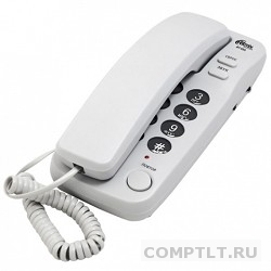 RITMIX RT-100 grey Телефон проводной Ritmix RT-100 серый повторный набор, регулировка уровня громкости, световая индикац
