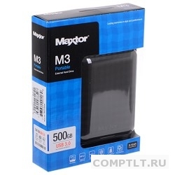 Seagate/Maxtor Portable HDD 500Gb 2.5" STSHX-M500TCBM/GMR, USB 3.0, black