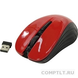 Oklick 545MW черный/красный оптическая 1600dpi беспроводная USB 4but 368631